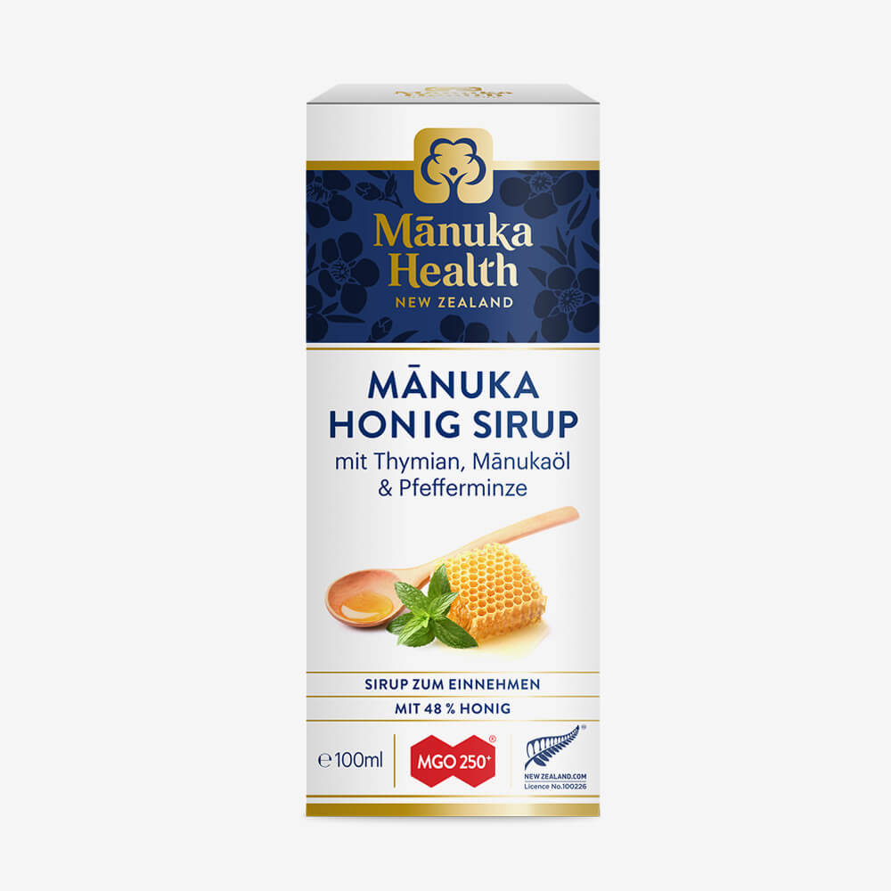 Manuka Health Sirup mit Manukahonig MGO 250+ in Umverpackung